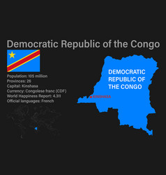 Highly Detailed Democratic Republic Of The Congo