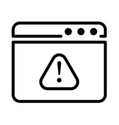 Web Warning Icon