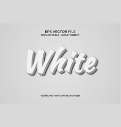 3d White Shadow Editable Text Effect