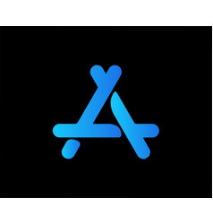 App Store Apple Icon Logo Symbol Black And Blue