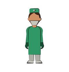 Doctor Avatar Full Body Icon Image