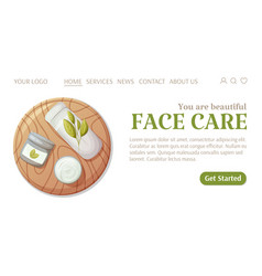 Face Care Template For Website Love Your Skin