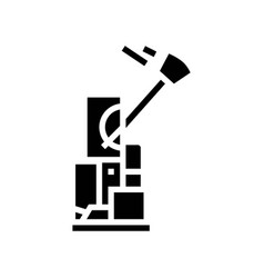 Impact Testing Materials Engineering Glyph Icon