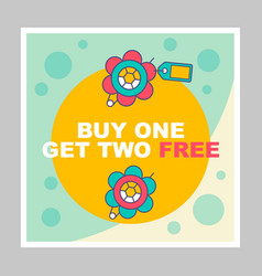 Buy One Get Two Free Social Media Posts Mockup