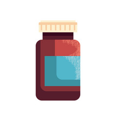 Flat Medicine Bottle Design