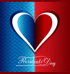 Presidents Day Background With Heart