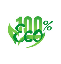 100 Percent Eco Emblem