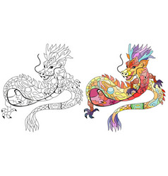 Entangle Dragon Hand Drawn Decorative