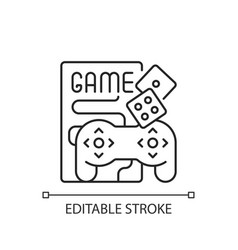 Game Night Linear Icon