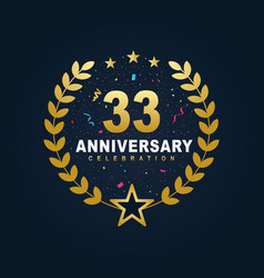 33 Anniversary Celebration Design