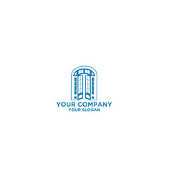 Classic French Door Glass Logo Design