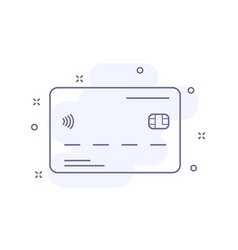 Credit Card Outline Isolated