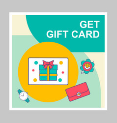 Get Free Gift Card Social Media Posts Mockup