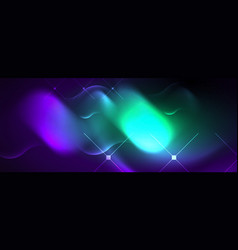 Neon Glowing Waves Magic Energy Space Light