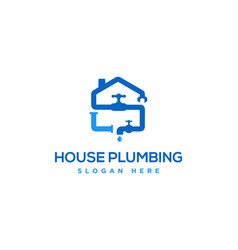 Real Estate Plumbing Service Logo Design