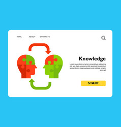 Knowledge Concept With Puzzle Piece Icon