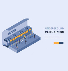 Subway Underground Metro Station Isometric