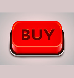 3d Red Buy Button