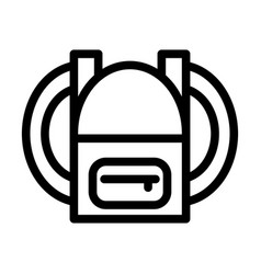 Backpack Thick Line Icon