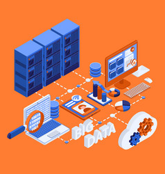 Big Data Isometric Flowchart