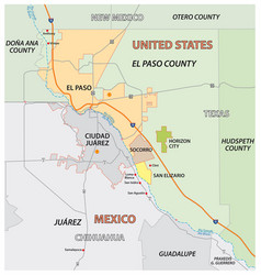 El Paso County Map United States