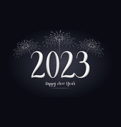 Happy New Year 2023 Text Typography Design