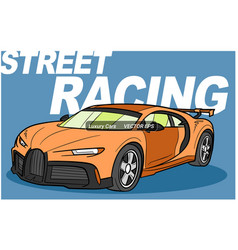 Orange Street Racing Car