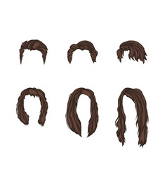 Womens And Mens Wigs Template Set