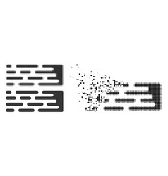 Dust Pixel Transition Trail Glyph With Halftone