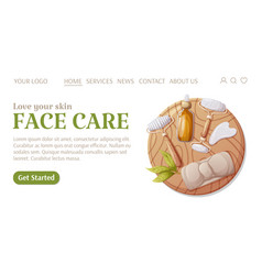 Face Care Template For Websitehealth And Beauty