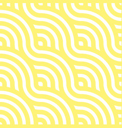 Noodle Seamless Pattern Yellow Waves Abstract