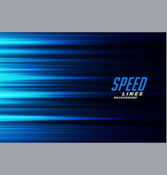 Glowing Blue Fast Motion Speed Lines Background