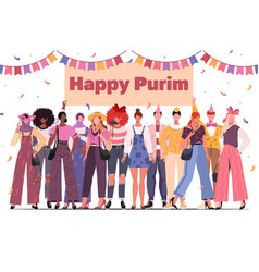 Happy Purim Jewish Holiday