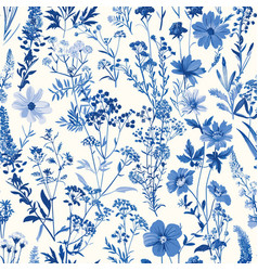 Toile De Jouy Vintage Floral Seamless Pattern 21