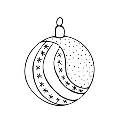 Bauble With Snowflakes Christmas Decoration Hand