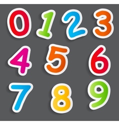 Funny comic numbers Royalty Free Vector Image - VectorStock