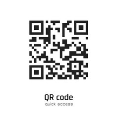 Qr code the white color icon Royalty Free Vector Image