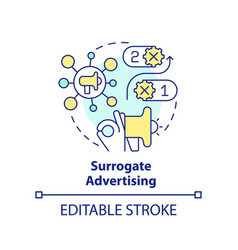 Surrogate Advertising Concept Icon