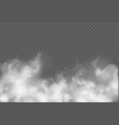 Fog or smoke cloudiness transparent effect Vector Image