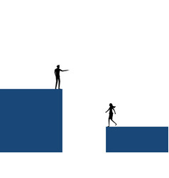 Two Unequal Businessmen Symbol Of Social