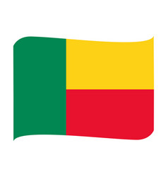 Benin Flag National Africa Emblem Ribbon