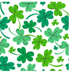 Clover Seamless Pattern Shamrock Leaf