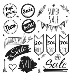 Hand Drawn Sale Tag Set