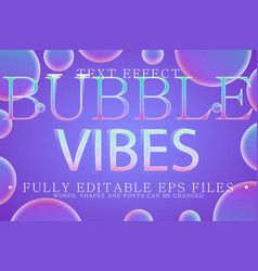 Realistic Bubble Font Design