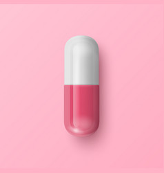 3d Realistic Pink And White Pharmaceutical