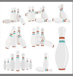 White Bowling Pin Collection