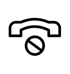 Blocked Call Icon Or Logo Isolated Sign Symbol