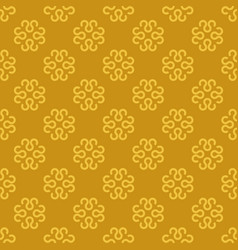 Gold Yellow Asian Floral