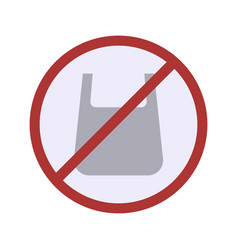 No Plastic Bags Icon Image