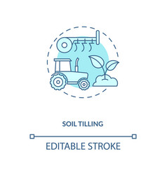 Soil Tilling Concept Icon